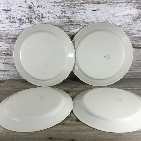 Set of 4 Corelle Windflower Luncheon Plates  9" Beige Floral Vintage Dishware - Picture 9 of 11